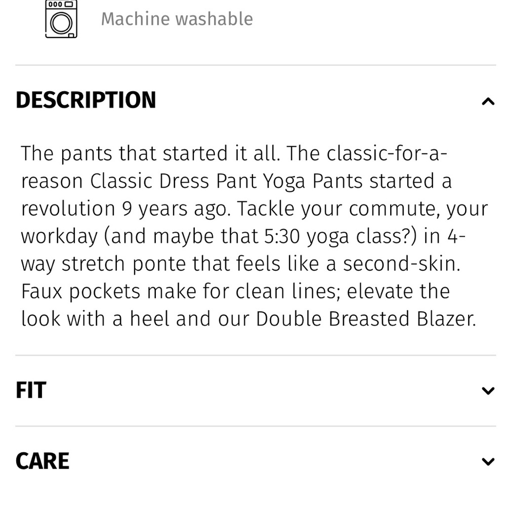 Betabrand Boot-Cut Classic Dress Pant Yoga Pants Black Size 2x(16-18) - Picture 2 of 13